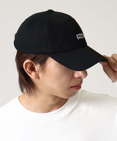 FILA(フィラ)の「【FILA/フィラ】FLW FELT LOGO 6P CAP/ロゴ刺繍ツイル6パネルキャップ(キャップ・メンズ・ホワイト/ブラック/ピンク/ベージュ・FREE)」の15枚目の写真