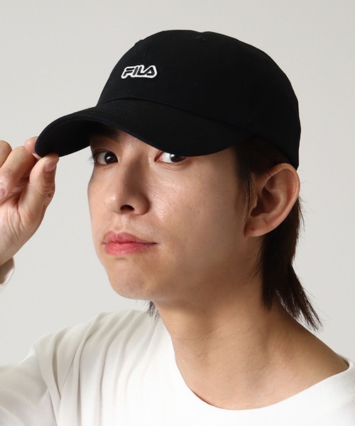 FILA(フィラ)の「【FILA/フィラ】FLW FELT LOGO 6P CAP/ロゴ刺繍ツイル6パネルキャップ(キャップ・メンズ・ホワイト/ブラック/ピンク/ベージュ・FREE)」の14枚目の写真