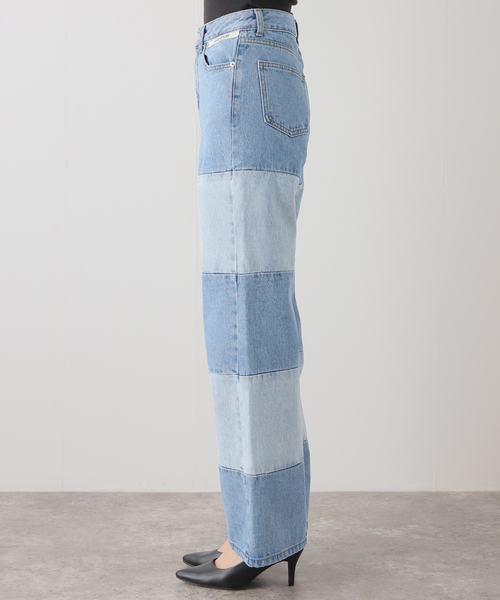 KIMHEKIM(キムヘキム)Bicolor Straight Leg Jeans 安全発送 セール】【KIMHEKIM/キムヘキム】BICOLOR STRAIGHT LEG JEANS
