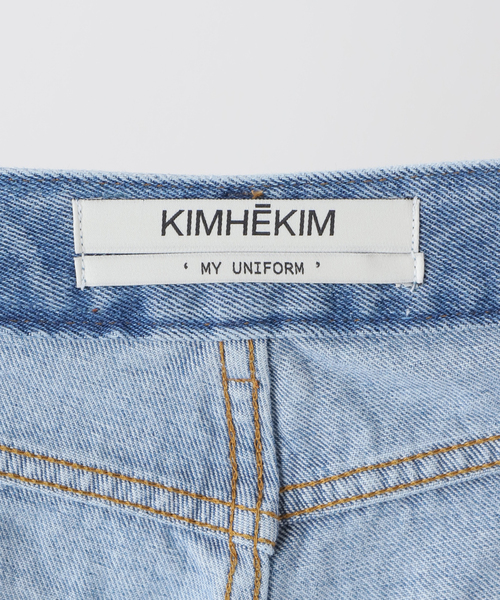 セール】【KIMHEKIM/キムヘキム】BICOLOR STRAIGHT LEG JEANS（デニム