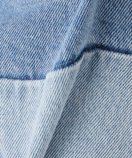 セール】【KIMHEKIM/キムヘキム】BICOLOR STRAIGHT LEG JEANS（デニム