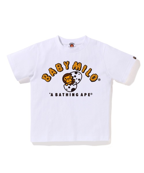 BABY MILO Tシャツ 140 ホワイト A BATHING APE(アベイシングエイプ) 00's BABY MILO print T