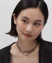 LAKOLE | 紐MIXハートネックレス / 105183(ネックレス)