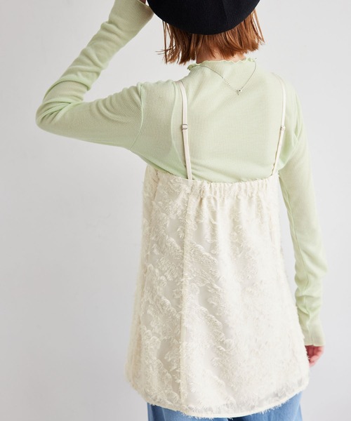 ROPE' PICNIC（ロペピクニック）の「フリンジキャミビスチェ（キャミソール・レディース・ホワイト系その他/ブラック・38）」の3枚目の写真