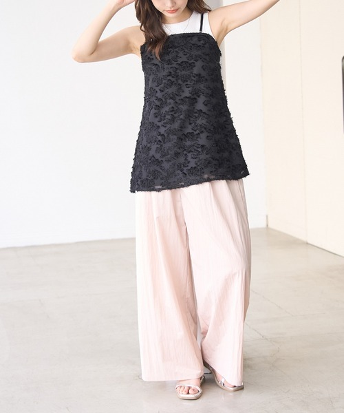 ROPE' PICNIC（ロペピクニック）の「フリンジキャミビスチェ（キャミソール・レディース・ホワイト系その他/ブラック・38）」の5枚目の写真