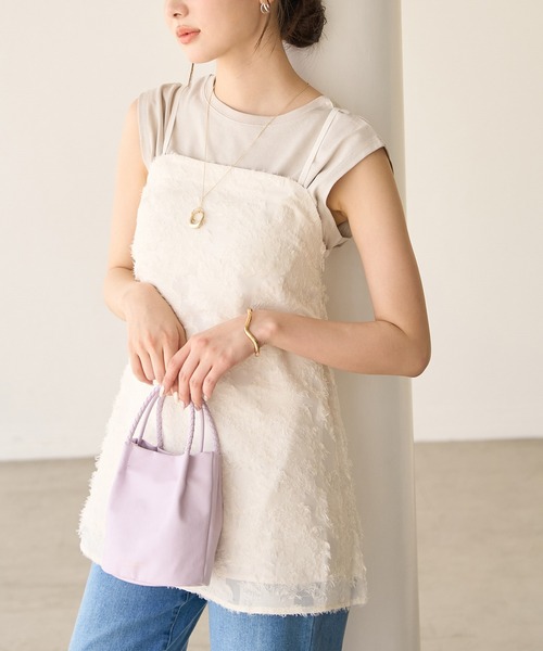 ROPE' PICNIC（ロペピクニック）の「フリンジキャミビスチェ（キャミソール・レディース・ホワイト系その他/ブラック・38）」の12枚目の写真