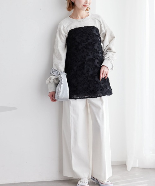 ROPE' PICNIC（ロペピクニック）の「フリンジキャミビスチェ（キャミソール・レディース・ホワイト系その他/ブラック・38）」の15枚目の写真