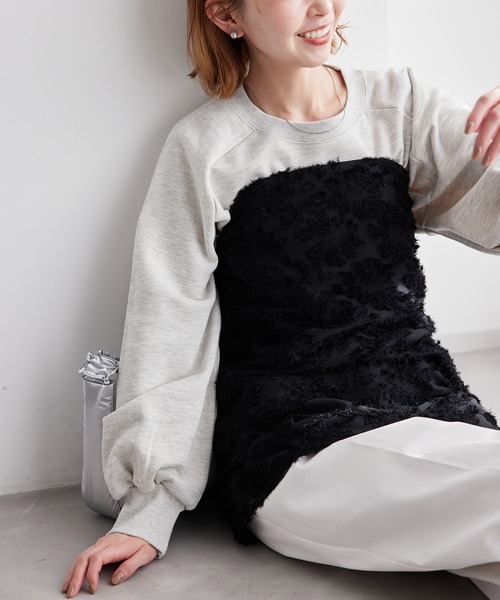 ROPE' PICNIC（ロペピクニック）の「フリンジキャミビスチェ（キャミソール・レディース・ホワイト系その他/ブラック・38）」の17枚目の写真