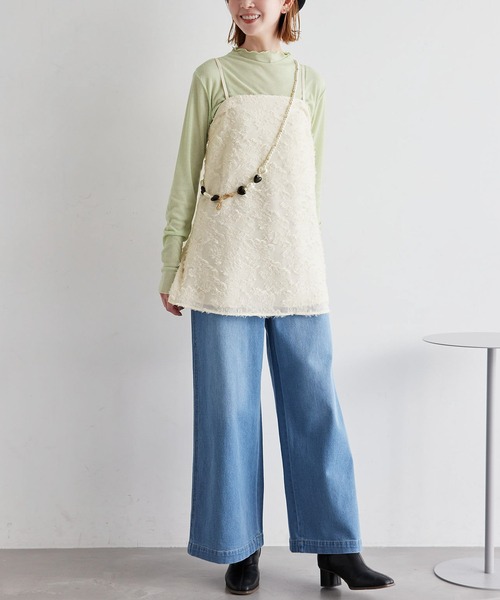 ROPE' PICNIC（ロペピクニック）の「フリンジキャミビスチェ（キャミソール・レディース・ホワイト系その他/ブラック・38）」の19枚目の写真