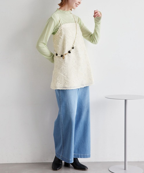 ROPE' PICNIC（ロペピクニック）の「フリンジキャミビスチェ（キャミソール・レディース・ホワイト系その他/ブラック・38）」の20枚目の写真