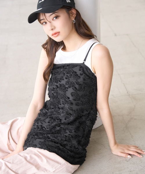 ROPE' PICNIC（ロペピクニック）の「フリンジキャミビスチェ（キャミソール・レディース・ホワイト系その他/ブラック・38）」の21枚目の写真