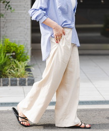 ITEMS URBANRESEARCH | 『セットアップ対応』『Sサイズあり』『洗濯可』リネンレーヨンワイドパンツ(その他パンツ)