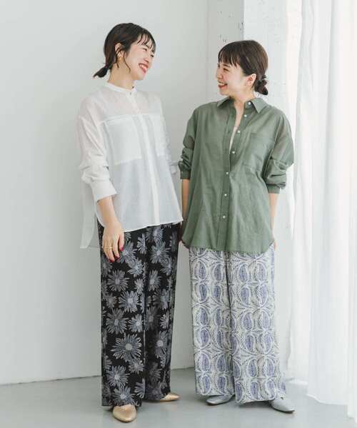 UNUSED レーヨンワイドパンツ セール】『セットアップ対応』『Sサイズあり』『洗濯可』リネン