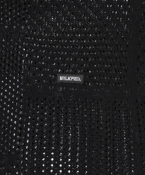 MILKFED.(ミルクフェド)の「SHEER KNIT TOP(Tシャツ/カットソー・レディース・ブラック/ブラウン/ホワイト・ONE SIZE)」の9枚目の写真