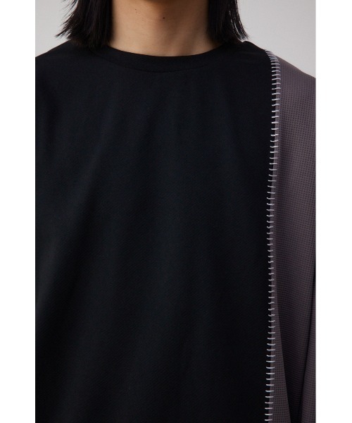 AZUL by moussy(アズールバイマウジー)の「バイカラーブランケットステッチ長袖トップス(Tシャツ/カットソー・メンズ・ブラック系その他/ホワイト系その他・LARGE/MEDIUM)」の20枚目の写真
