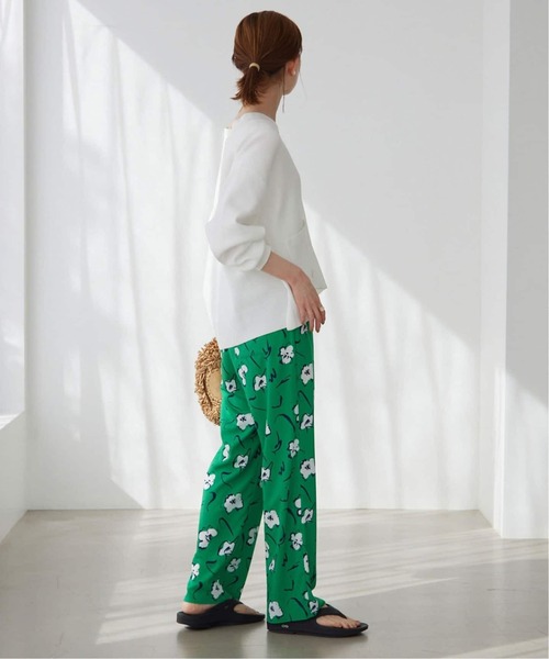 SLOBE IENA（スローブイエナ）の「《追加2》スムースニットカーディガン（カーディガン/ボレロ・レディース・ネイビー/ホワイト/ベージュ系その他/サックスブルー・FREE）」の14枚目の写真