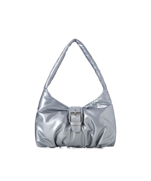 SQUARE LINE（スクエアライン）の「ファレ（ショルダーバッグ・レディース・シルバー・F）」の2枚目の写真