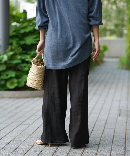IENA LA BOUCLE(イエナラブークル)の「IENA LA BOUCLE リネンブロードイージーパンツ(その他パンツ・レディース・ベージュ/ブラック/チャコールグレー・38/36/34/40)」の9枚目の写真