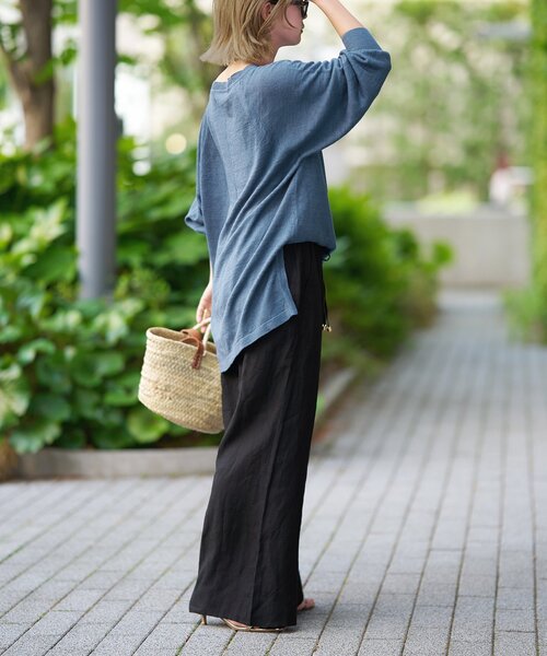 IENA LA BOUCLE(イエナラブークル)の「IENA LA BOUCLE リネンブロードイージーパンツ(その他パンツ・レディース・ベージュ/ブラック/チャコールグレー・38/36/34/40)」の13枚目の写真