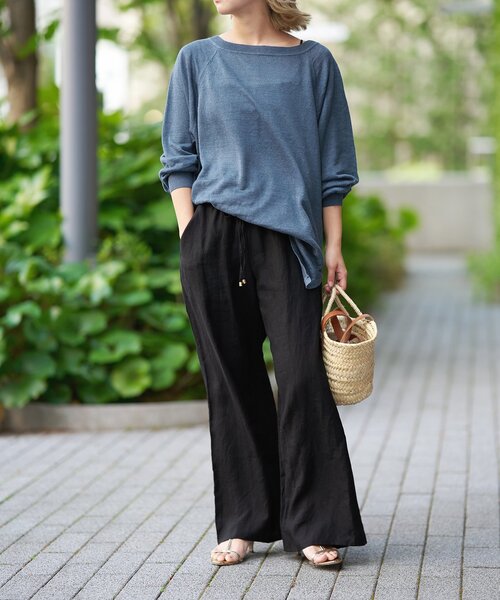 IENA LA BOUCLE(イエナラブークル)の「IENA LA BOUCLE リネンブロードイージーパンツ(その他パンツ・レディース・ベージュ/ブラック/チャコールグレー・38/36/34/40)」の16枚目の写真