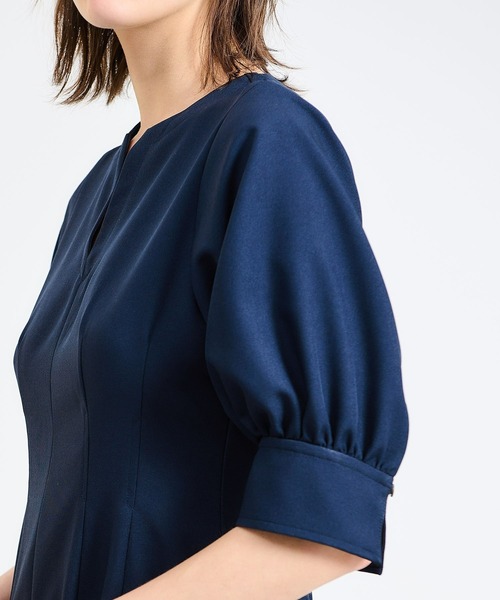 ESTNATION(エストネーション)の「【WEB限定】ESTNATION / ウエストタックワンピース(ワンピース・レディース・ブラウン/ネイビー・36/38)」の18枚目の写真