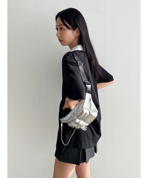 EMODA（エモダ）の「ボディポーチバッグ（ハンドバッグ・レディース・ブラック/シルバー・FREE）」の9枚目の写真