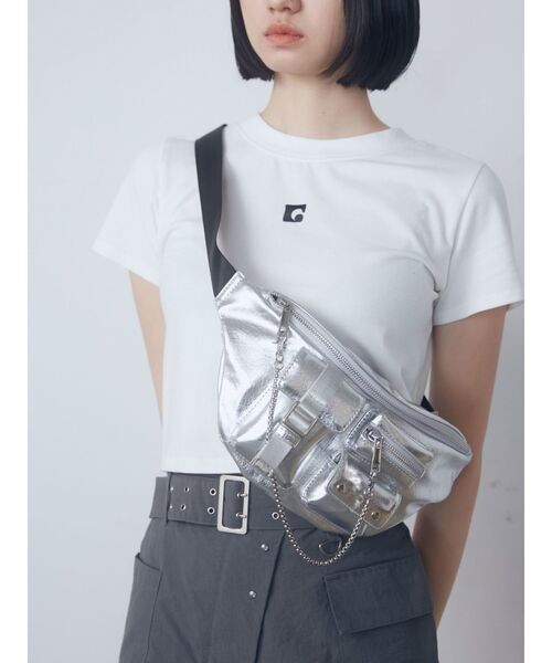 EMODA（エモダ）の「ボディポーチバッグ（ハンドバッグ・レディース・ブラック/シルバー・FREE）」の13枚目の写真