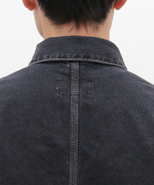 Carhartt WIP(カーハートダブリューアイピー)の「CARHARTT WIP OG CHORE COAT - Black I031896 8960(カバーオール・メンズ・グレー・LARGE/MEDIUM)」の7枚目の写真