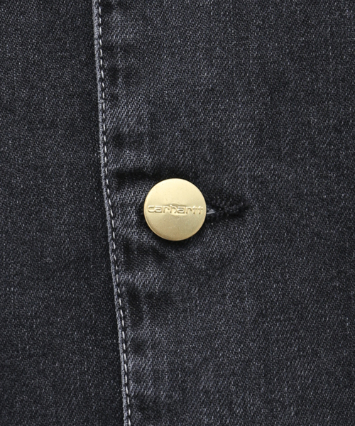 Carhartt WIP(カーハートダブリューアイピー)の「CARHARTT WIP OG CHORE COAT - Black I031896 8960(カバーオール・メンズ・グレー・LARGE/MEDIUM)」の13枚目の写真