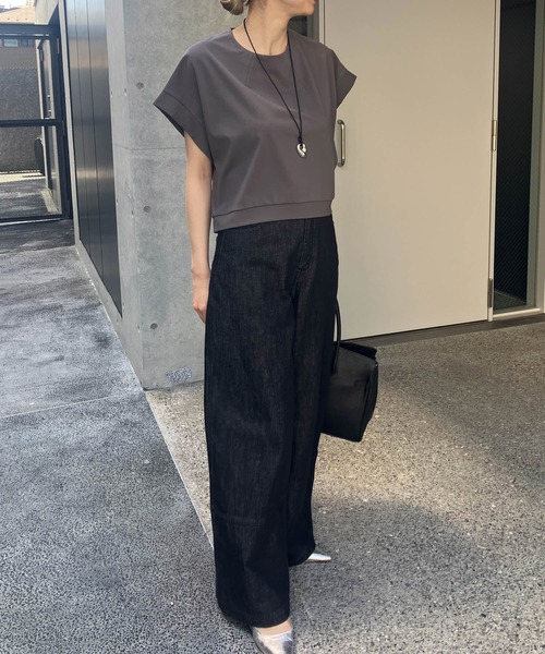 audrey and john wad(オードリーアンドジョンワッド)の「デニムバギーパンツ -洗濯機洗い可-(デニムパンツ・レディース・ブラック/インディゴブルー・マルチサイズ)」の22枚目の写真