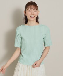 ◆【M・Lサイズ展開／レイヤードに】ジャカードカットプルオーバー