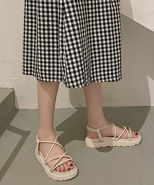Miniministore(ミニミニストア)の「厚底サンダル サマー 履きやすい(サンダル・レディース・ベージュ/ピンク/ブラック・23.0cm/24.5cm/25.0cm/24.0cm/22.5cm/23.5cm)」の13枚目の写真