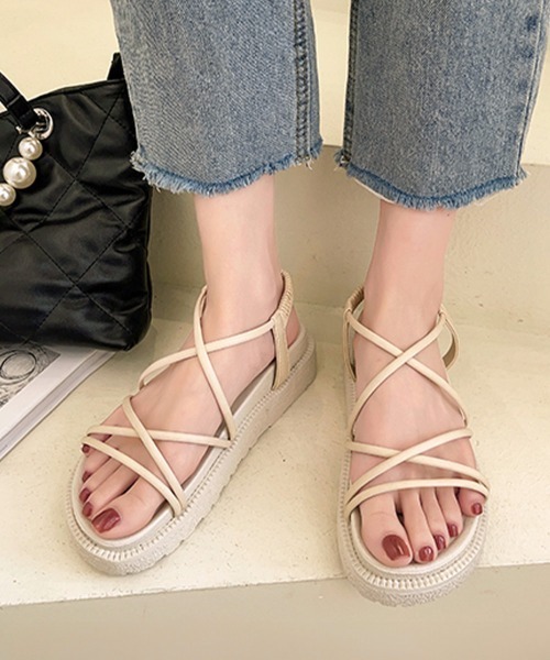 Miniministore(ミニミニストア)の「厚底サンダル サマー 履きやすい(サンダル・レディース・ベージュ/ピンク/ブラック・23.0cm/24.5cm/25.0cm/24.0cm/22.5cm/23.5cm)」の14枚目の写真