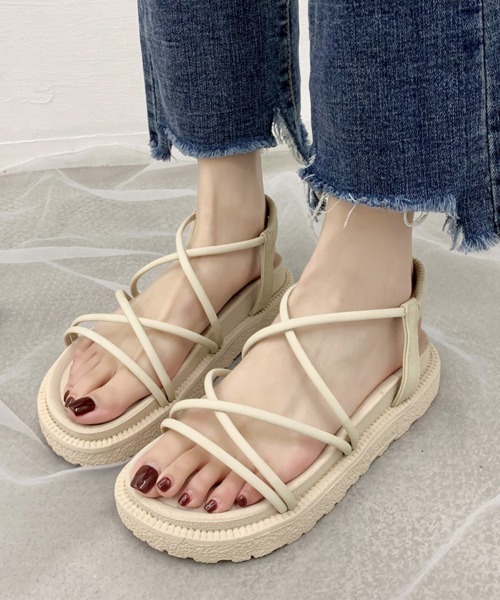 Miniministore(ミニミニストア)の「厚底サンダル サマー 履きやすい(サンダル・レディース・ベージュ/ピンク/ブラック・23.0cm/24.5cm/25.0cm/24.0cm/22.5cm/23.5cm)」の15枚目の写真