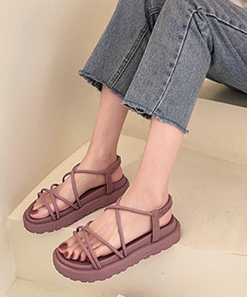 Miniministore(ミニミニストア)の「厚底サンダル サマー 履きやすい(サンダル・レディース・ベージュ/ピンク/ブラック・23.0cm/24.5cm/25.0cm/24.0cm/22.5cm/23.5cm)」の17枚目の写真