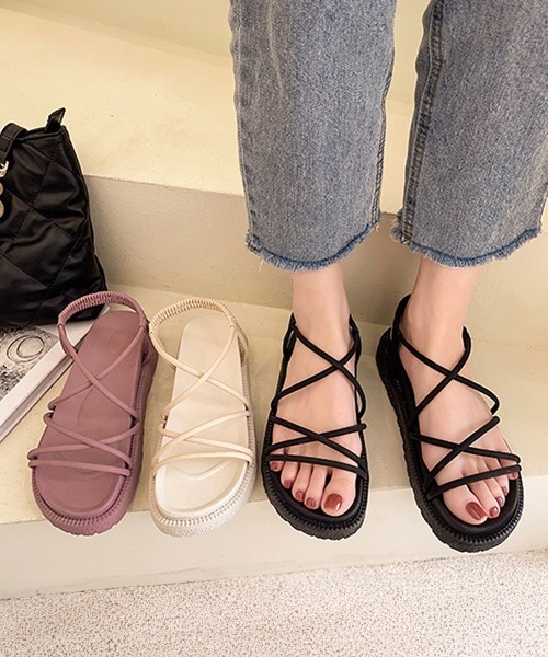 Miniministore(ミニミニストア)の「厚底サンダル サマー 履きやすい(サンダル・レディース・ベージュ/ピンク/ブラック・23.0cm/24.5cm/25.0cm/24.0cm/22.5cm/23.5cm)」の19枚目の写真