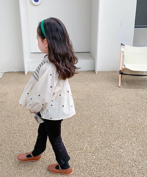 CERCA（チェルカ）の「lulunoix/ハート柄ブラウス N15203（シャツ/ブラウス・キッズ・ホワイト・90cm/100cm/110cm/120cm）」の4枚目の写真