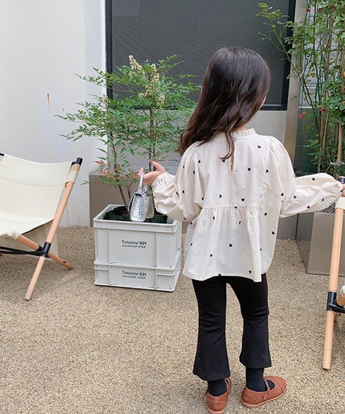 CERCA（チェルカ）の「lulunoix/ハート柄ブラウス N15203（シャツ/ブラウス・キッズ・ホワイト・90cm/100cm/110cm/120cm）」の3枚目の写真