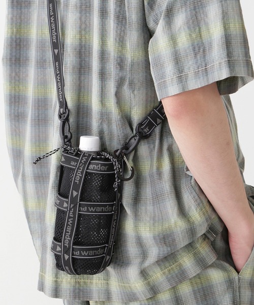 and wander/アンドワンダー JQ tape bottle holder ボトルホルダー
