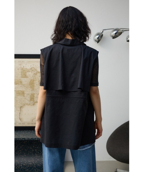 AZUL by moussy(アズールバイマウジー)の「ドローストリングシアーベスト(ベスト・レディース・グレー/アイボリー/ブラック・FREE)」の22枚目の写真