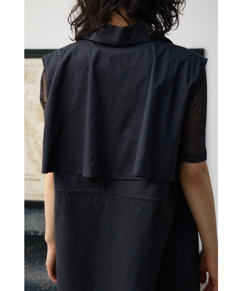 AZUL by moussy(アズールバイマウジー)の「ドローストリングシアーベスト(ベスト・レディース・グレー/アイボリー/ブラック・FREE)」の21枚目の写真