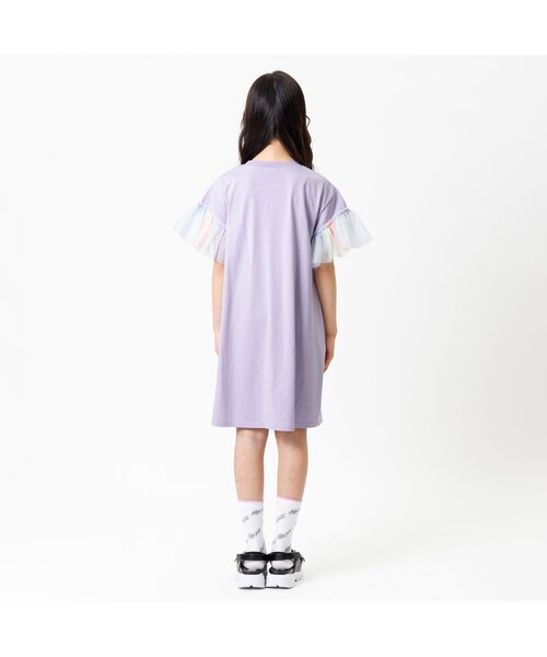 algy（アルジー）の「レインボースリーブワンピ（ワンピース・キッズ・ラベンダー/チャコール/オフホワイト・XXX-SMALL/XX-SMALL/X-SMALL/SMALL/MEDIUM）」の5枚目の写真