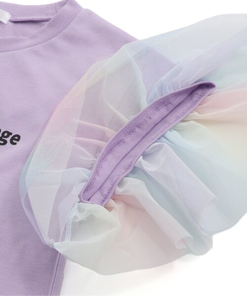 algy（アルジー）の「レインボースリーブワンピ（ワンピース・キッズ・ラベンダー/チャコール/オフホワイト・XXX-SMALL/XX-SMALL/X-SMALL/SMALL/MEDIUM）」の8枚目の写真