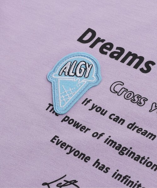 algy（アルジー）の「レインボースリーブワンピ（ワンピース・キッズ・ラベンダー/チャコール/オフホワイト・XXX-SMALL/XX-SMALL/X-SMALL/SMALL/MEDIUM）」の16枚目の写真