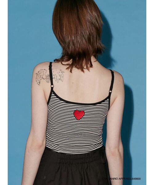 jouetie(ジュエティ)の「【ハローキティコラボ】jouetie×ハローキティ パイピングキャミソール(キャミソール・レディース・オフホワイト/その他1/ブラック・MEDIUM)」の15枚目の写真