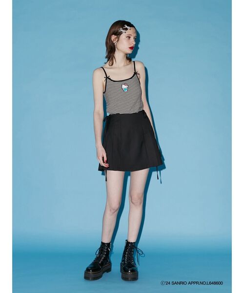 jouetie(ジュエティ)の「【ハローキティコラボ】jouetie×ハローキティ パイピングキャミソール(キャミソール・レディース・オフホワイト/その他1/ブラック・MEDIUM)」の9枚目の写真