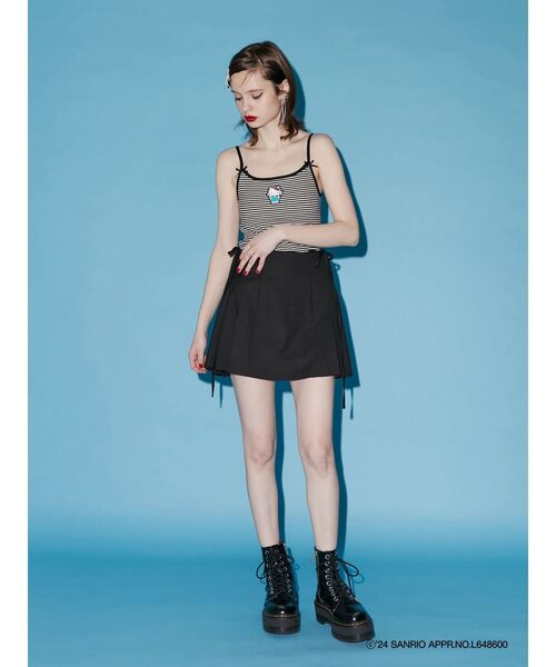 jouetie(ジュエティ)の「【ハローキティコラボ】jouetie×ハローキティ パイピングキャミソール(キャミソール・レディース・オフホワイト/その他1/ブラック・MEDIUM)」の5枚目の写真