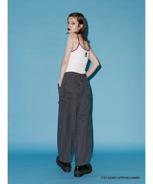 jouetie(ジュエティ)の「【ハローキティコラボ】jouetie×ハローキティ パイピングキャミソール(キャミソール・レディース・オフホワイト/その他1/ブラック・MEDIUM)」の20枚目の写真