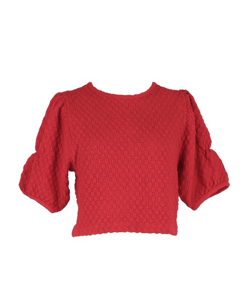 coca（coca）（コカ）の「ポップコーンデザイン袖ブラウス（シャツ/ブラウス・レディース・グリーン/ホワイト/ブラック/レッド・L/M/S）」の13枚目の写真