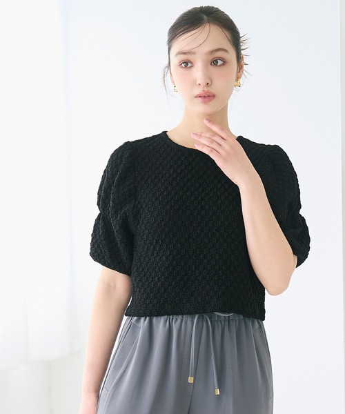 coca（coca）（コカ）の「ポップコーンデザイン袖ブラウス（シャツ/ブラウス・レディース・グリーン/ホワイト/ブラック/レッド・L/M/S）」の17枚目の写真